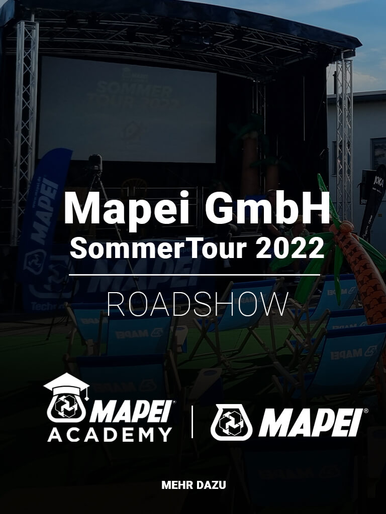 Titelbild für Referenzprojekte - Mapei_Roadshow_SommerTour_2022_Deutschland