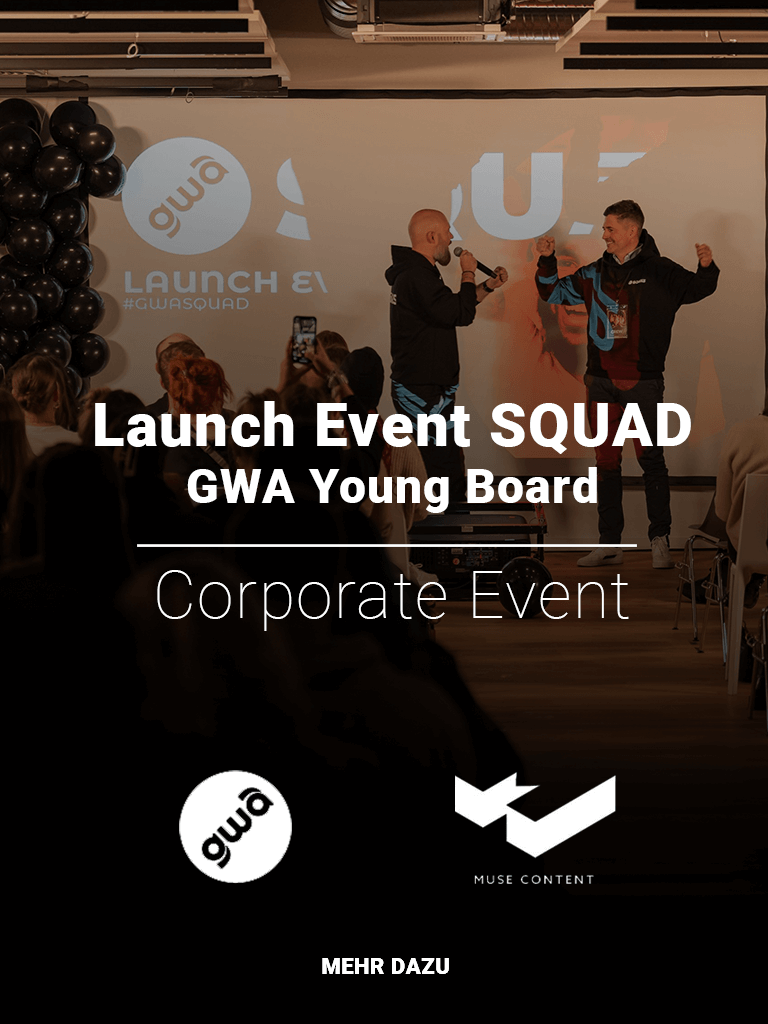 Titelbild für Referenzprojekte - GWA Young Board - Launch Event SQUAD