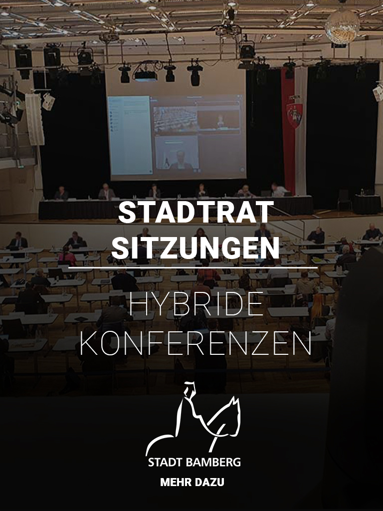 Titelbild für Referenzprojekte - Hybride Stadtratssitzungen Bamberg